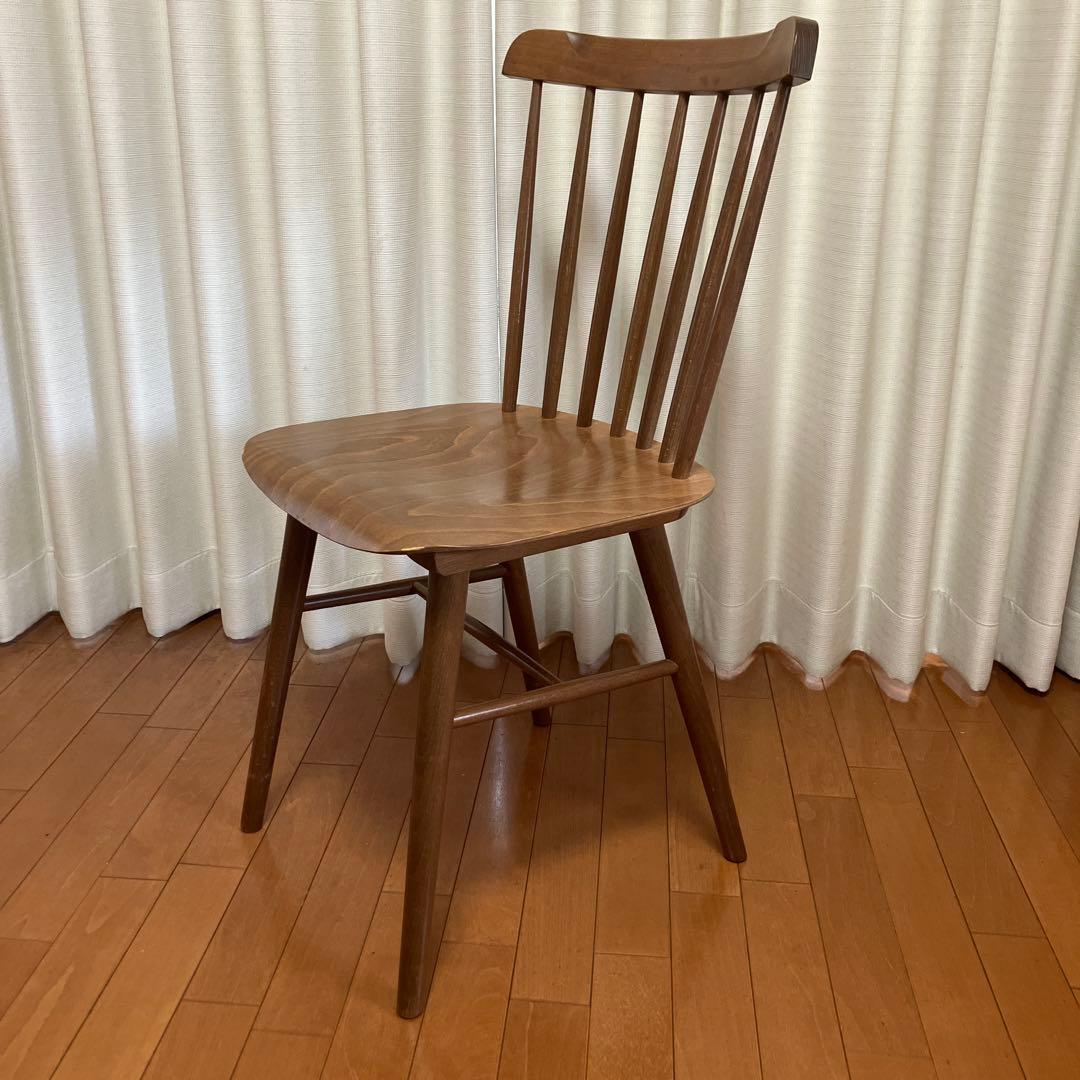 2月15日まで⭐️NOCE ブラウン木製ダイニングチェア　ウォールナット