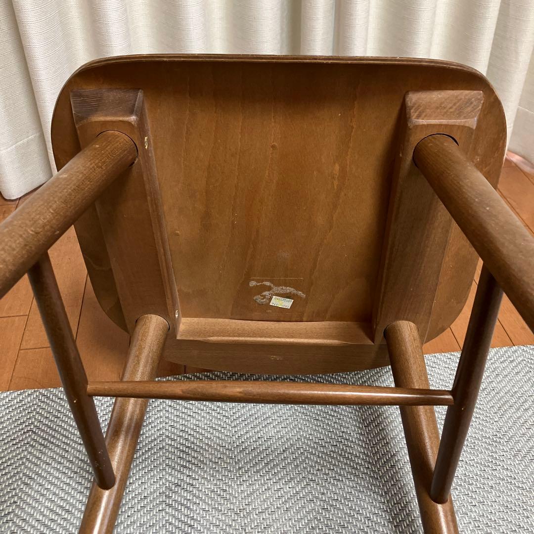 2月15日まで⭐️NOCE ブラウン木製ダイニングチェア　ウォールナット