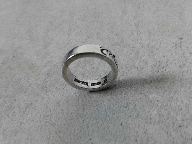 ARIZONA FREEDOM K18 唐草 シルバー リング 指輪 約13号