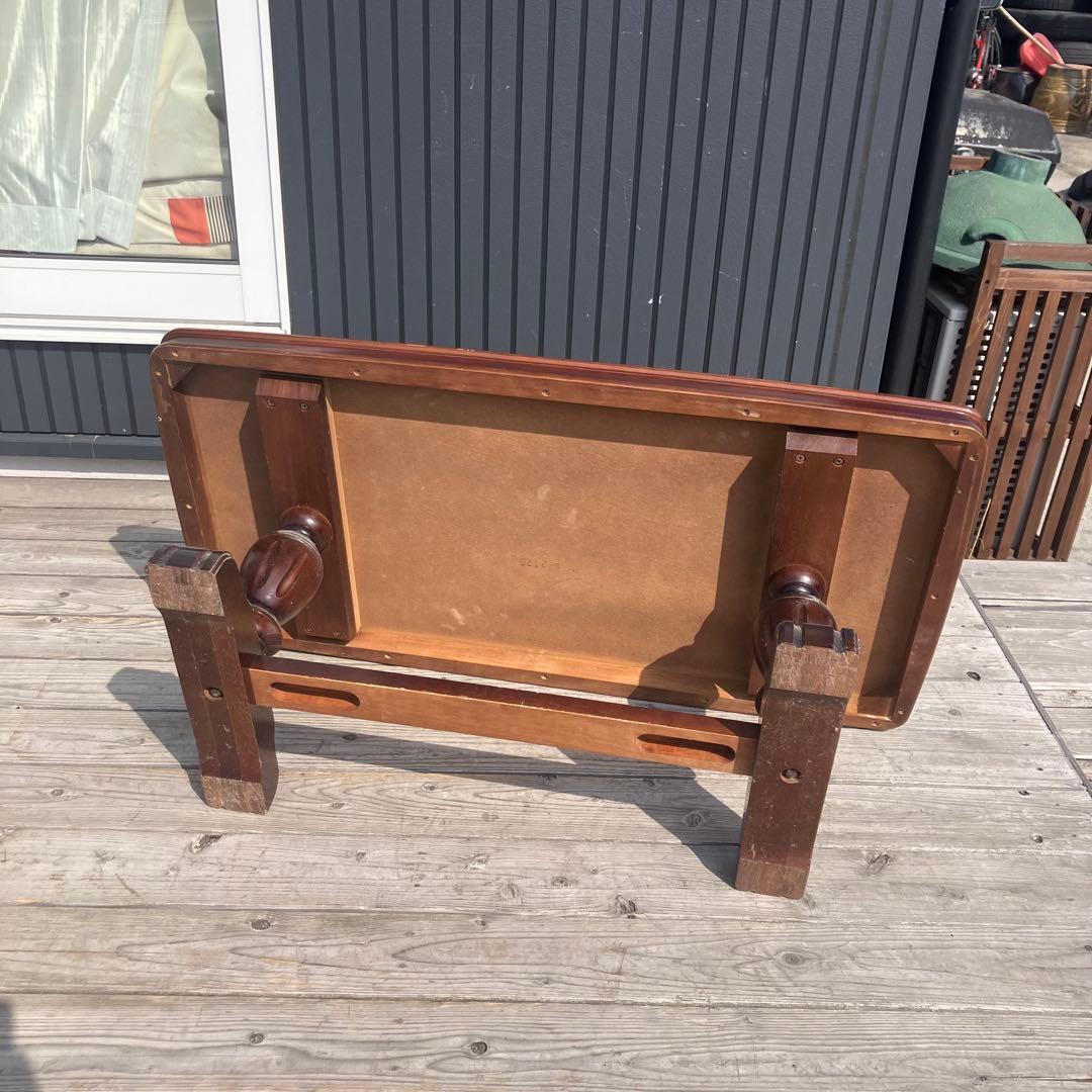 昭和レトロ ミッドセンチュリー 大理石柄 木製センターテーブル コーヒーテーブル