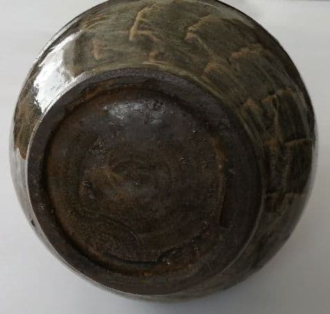 中期唐津　打ち刷毛目文瓶