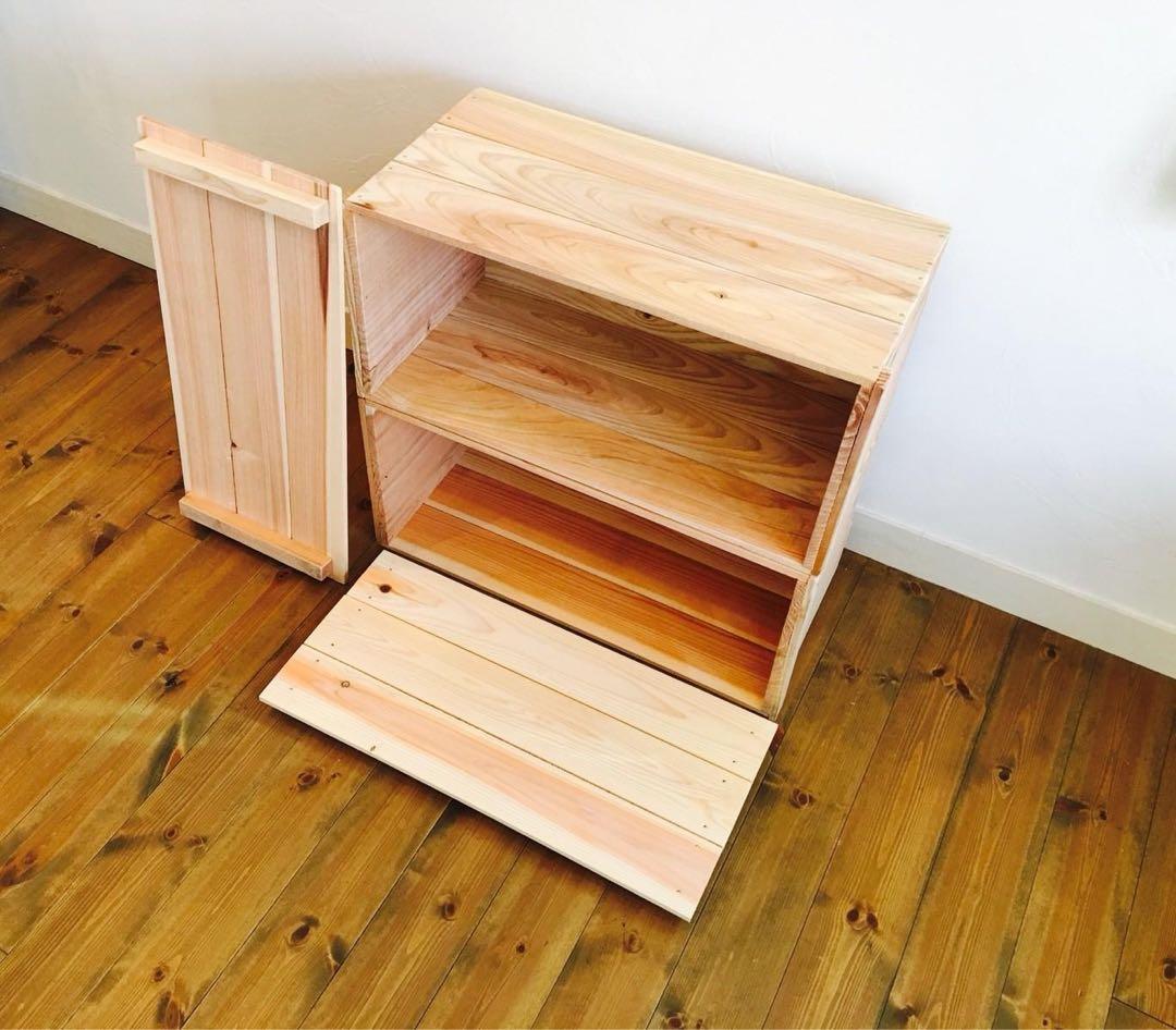 aki 蓋付 りんご箱 5箱 & 角箱 2箱