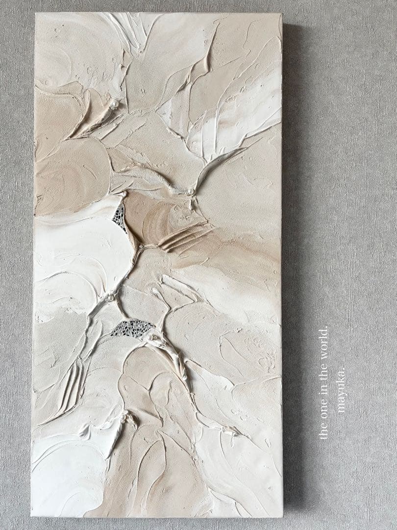 現代アート　80×39㎝　テクスチャーアート　モダン　絵画　抽象画　アートパネル