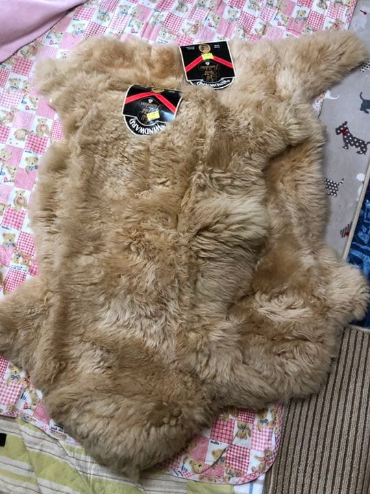 ムートン敷物 2枚