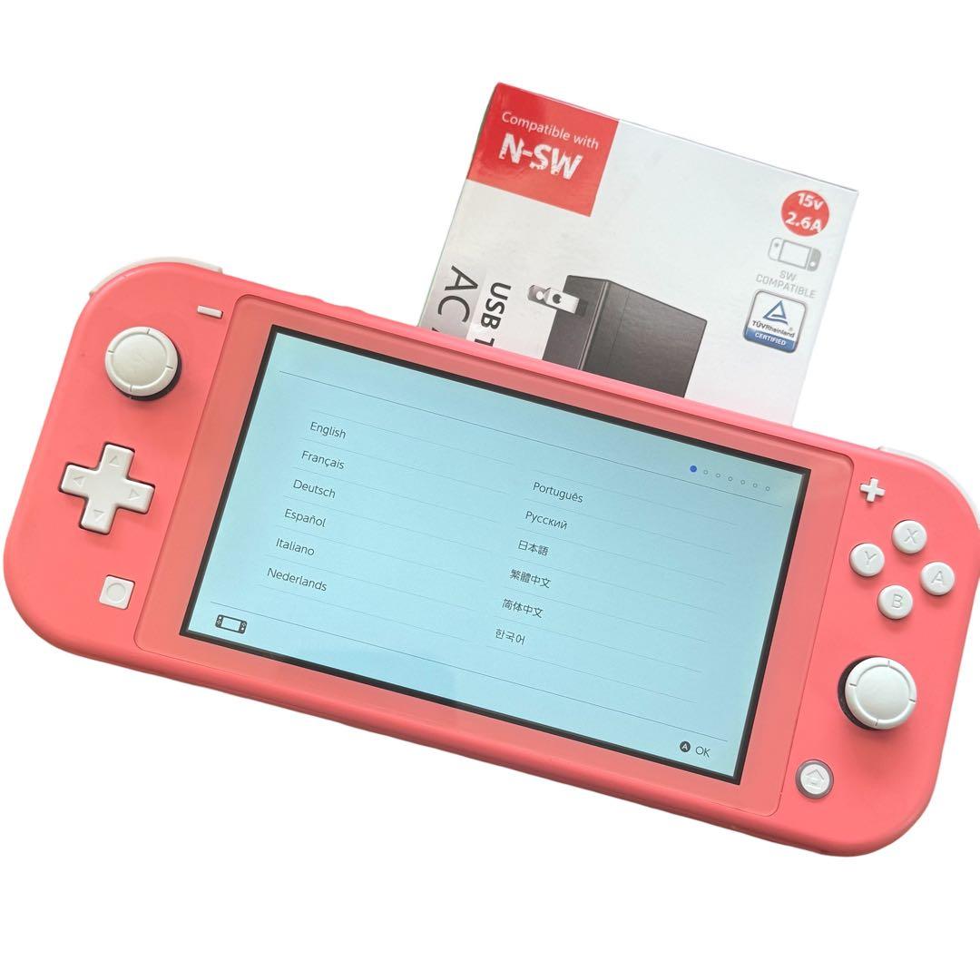 美品 ニンテンドースイッチライト コーラル Switch light ピンク