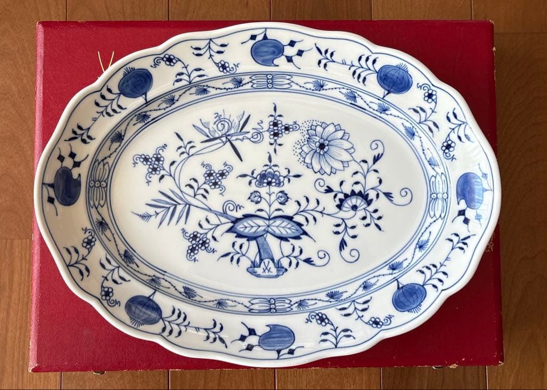 ◾️未使用品◾️マイセン Meissen ブルーオニオン オーバル大皿