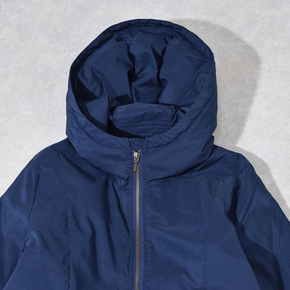 パラスパレス Pallas Palace Wジップ ロング ダウンコート F 紺