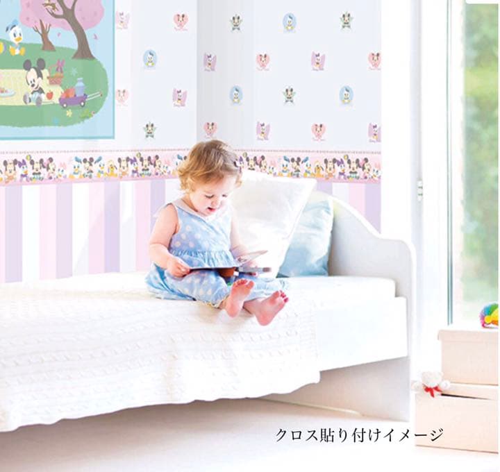 輸入壁紙 ディズニー　ミッキー　ミニー　1ロール