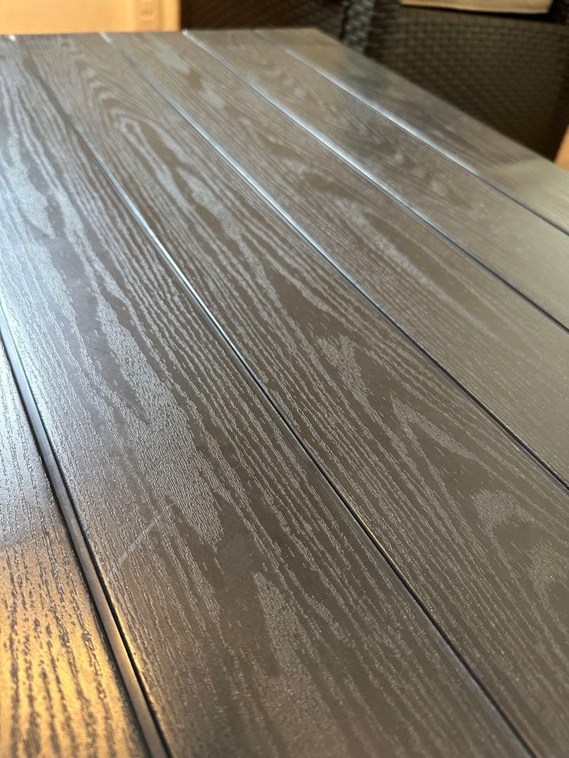 ガーデン テーブル セット ラタン調 3点セット 簡単組立 樹脂製