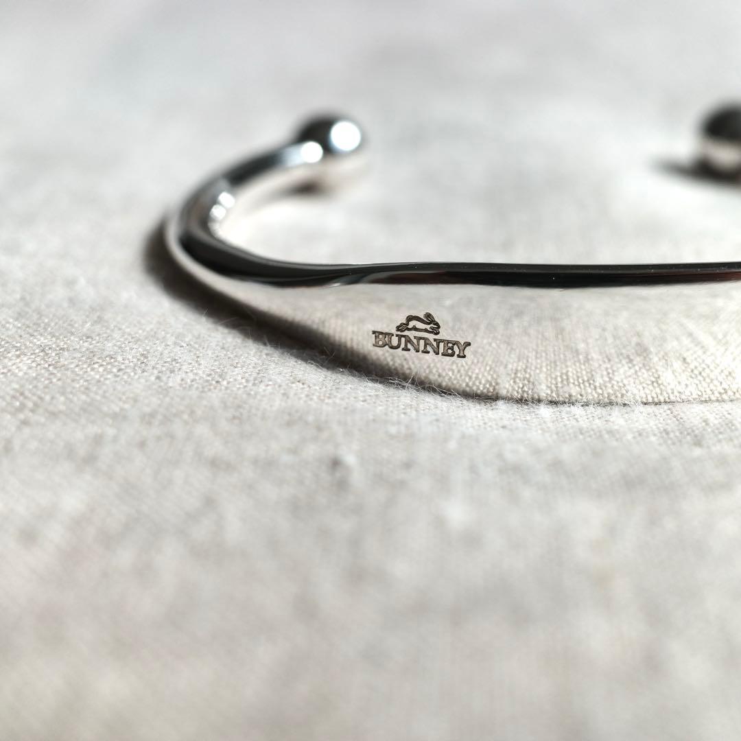 BUNNEY シルバー バングル Lサイズ イギリス製 ホールマーク