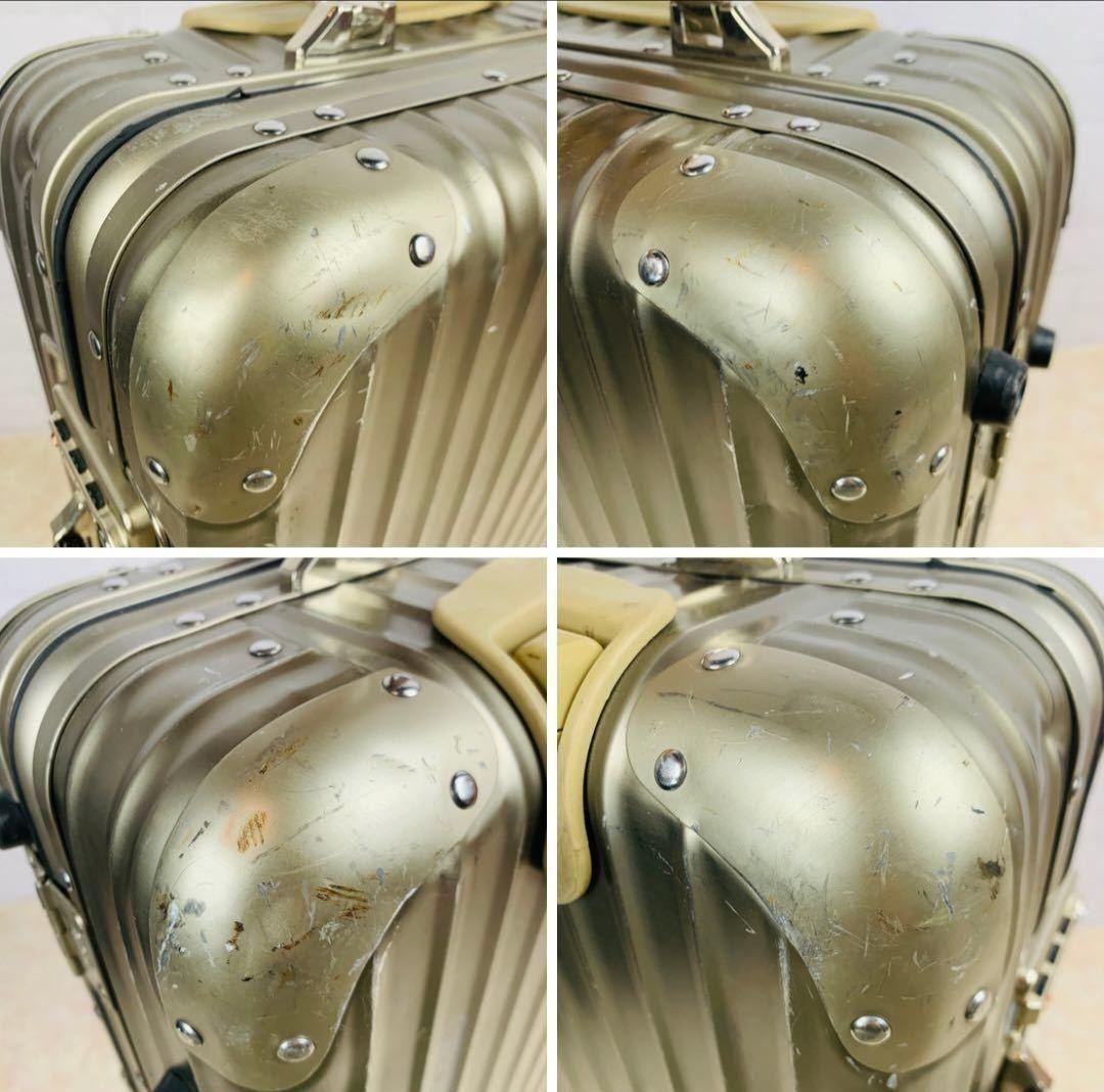 希少✨リモワ トパーズ チタニウム 32L 機内持込み 2輪 シャンパンゴールド
