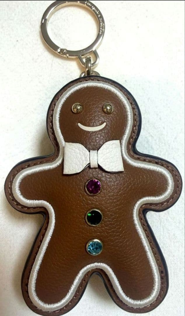 kate spade NEW YORK ジンジャーブレッドマン キーホルダー