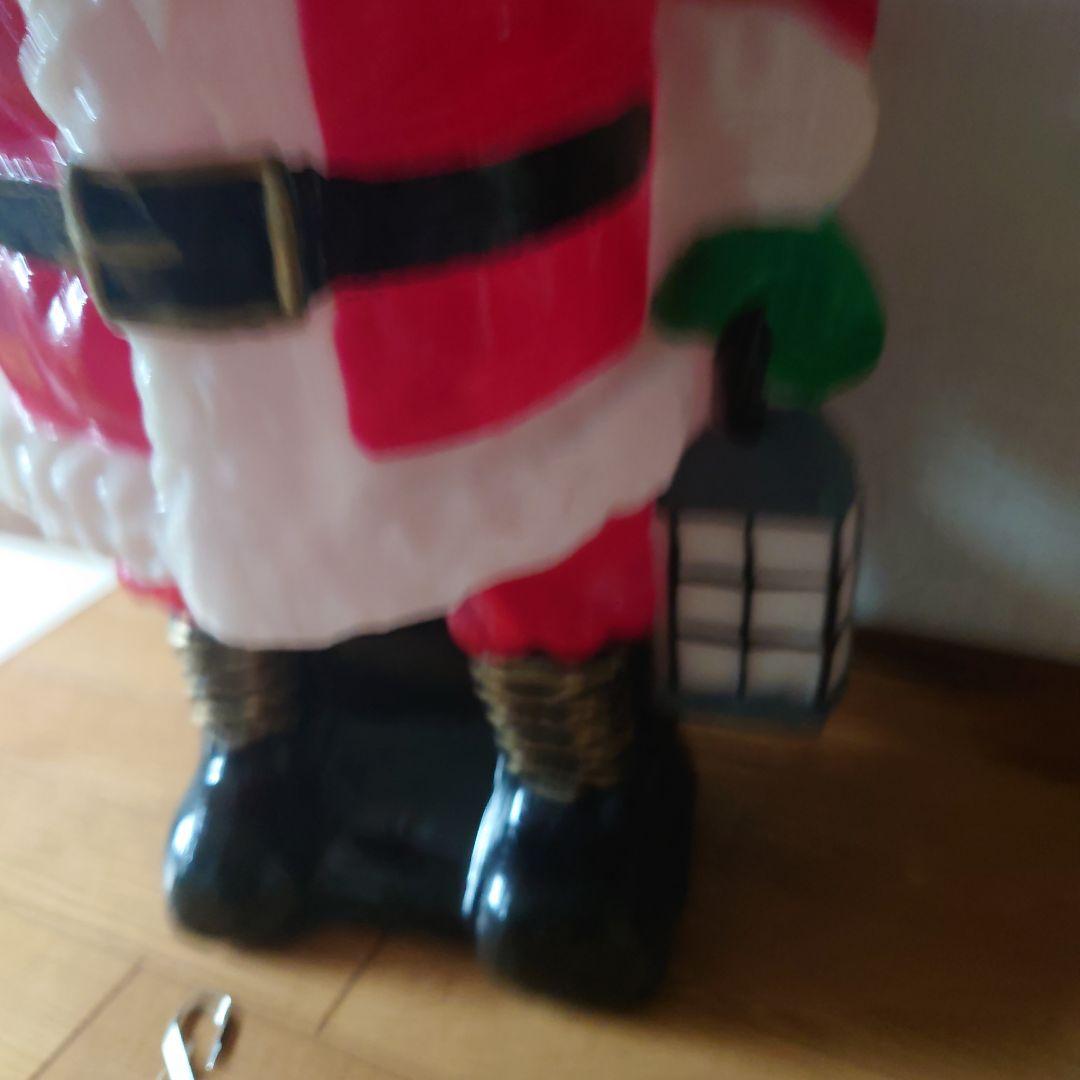 【迫力】存在感ある！大きなサンタクロースオブジェの電飾モチーフ！