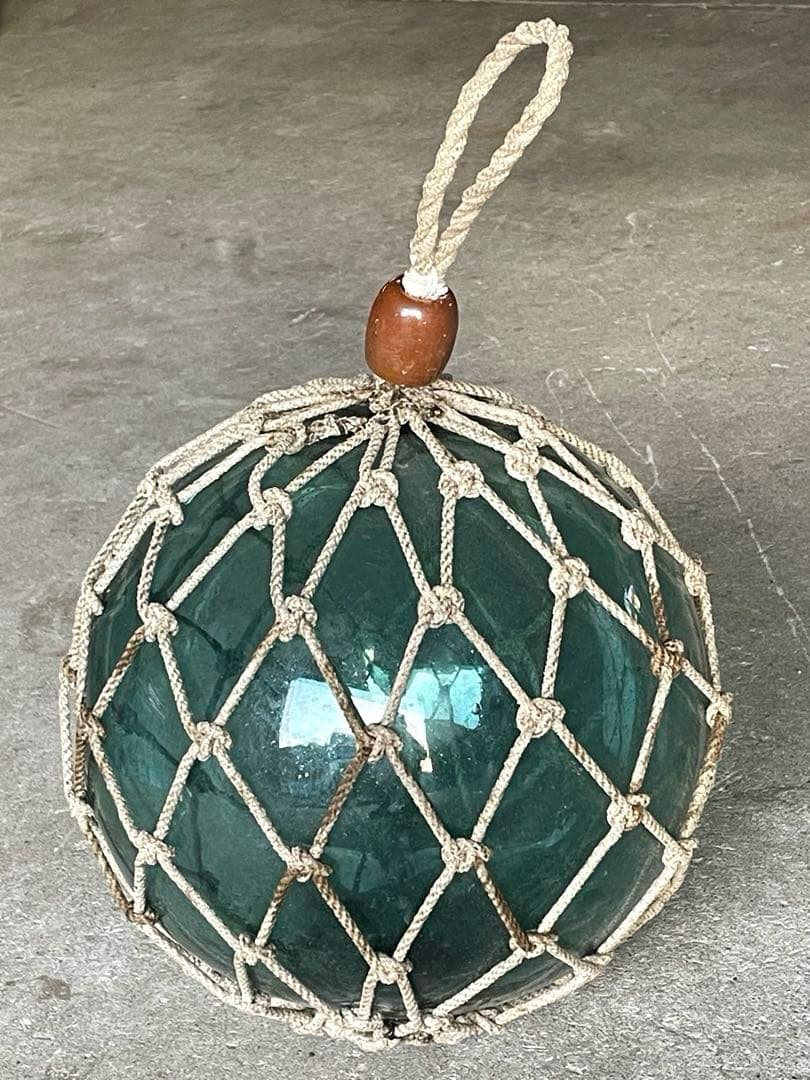 ガラス玉　浮き玉　海の守り神　マリングッズ　アンティーク　インテリア　縁起物