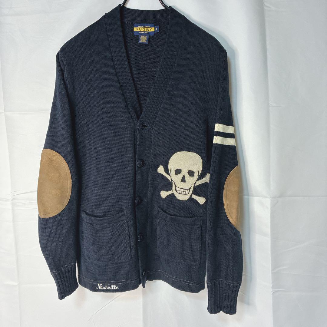 【希少】廃盤品 RUGBY スカル カーディガン S ヴィンテージ RL y2k
