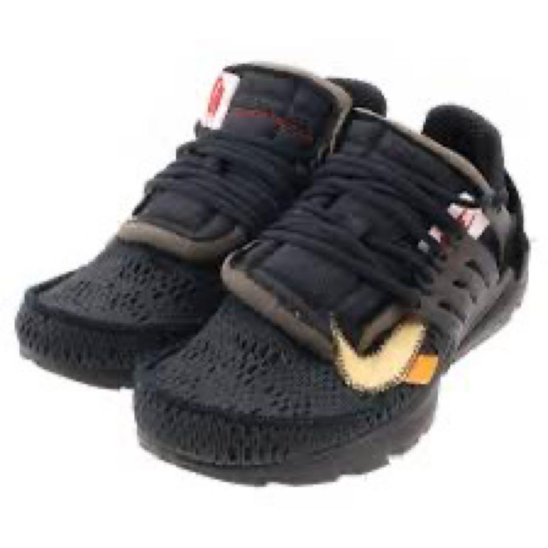 NIKE×オフホワイト エアプレスト ブラック　28cm