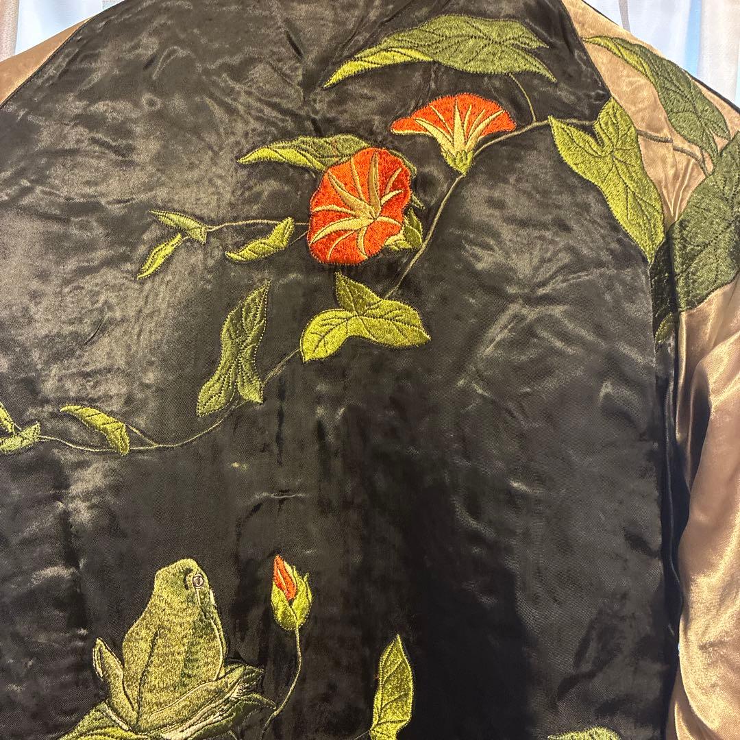 花旅楽団　蛍、カエル朝顔スカジャン