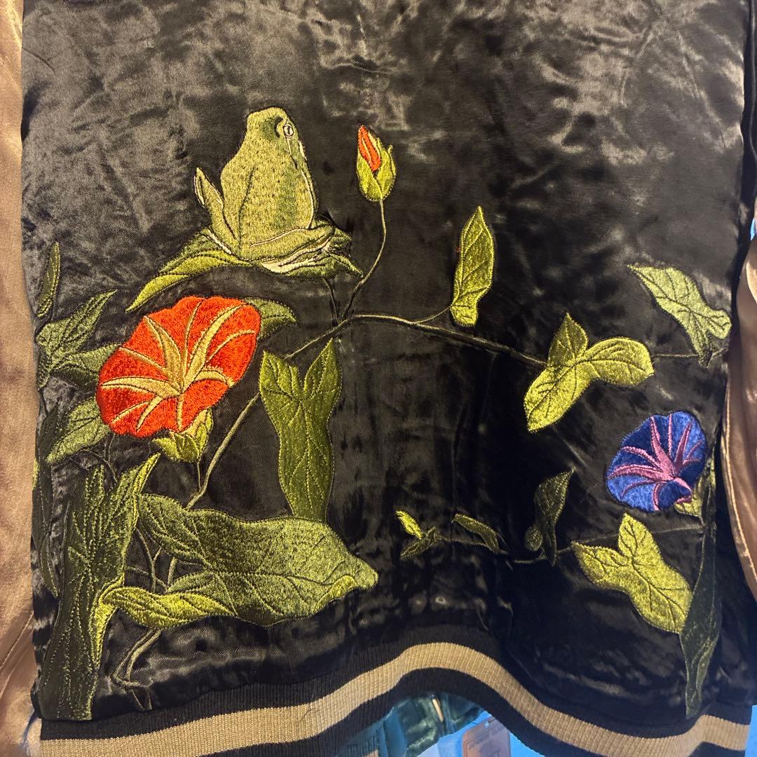 花旅楽団　蛍、カエル朝顔スカジャン