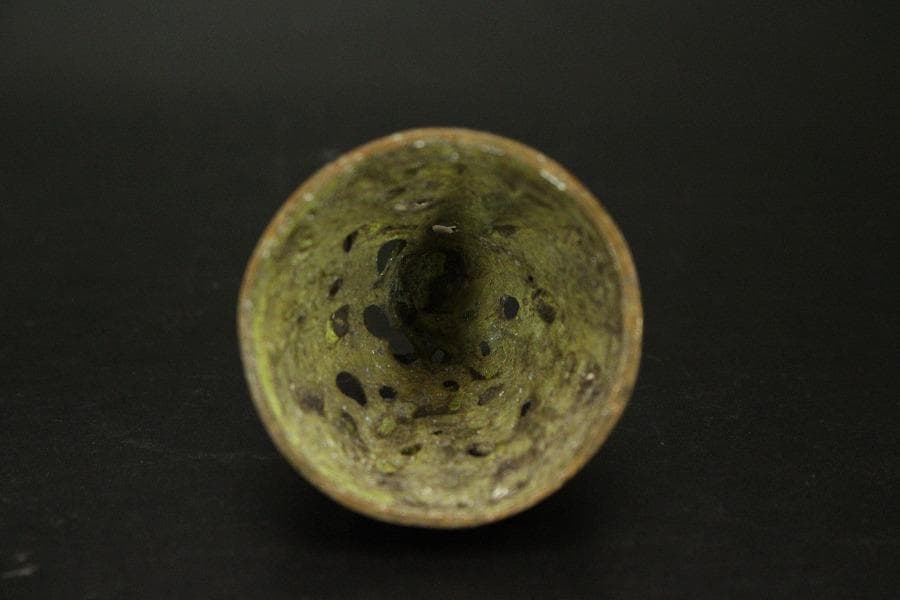 仏教美術 古銅 豆 博山炉 五鈷杵 二件 古美術(LC994)