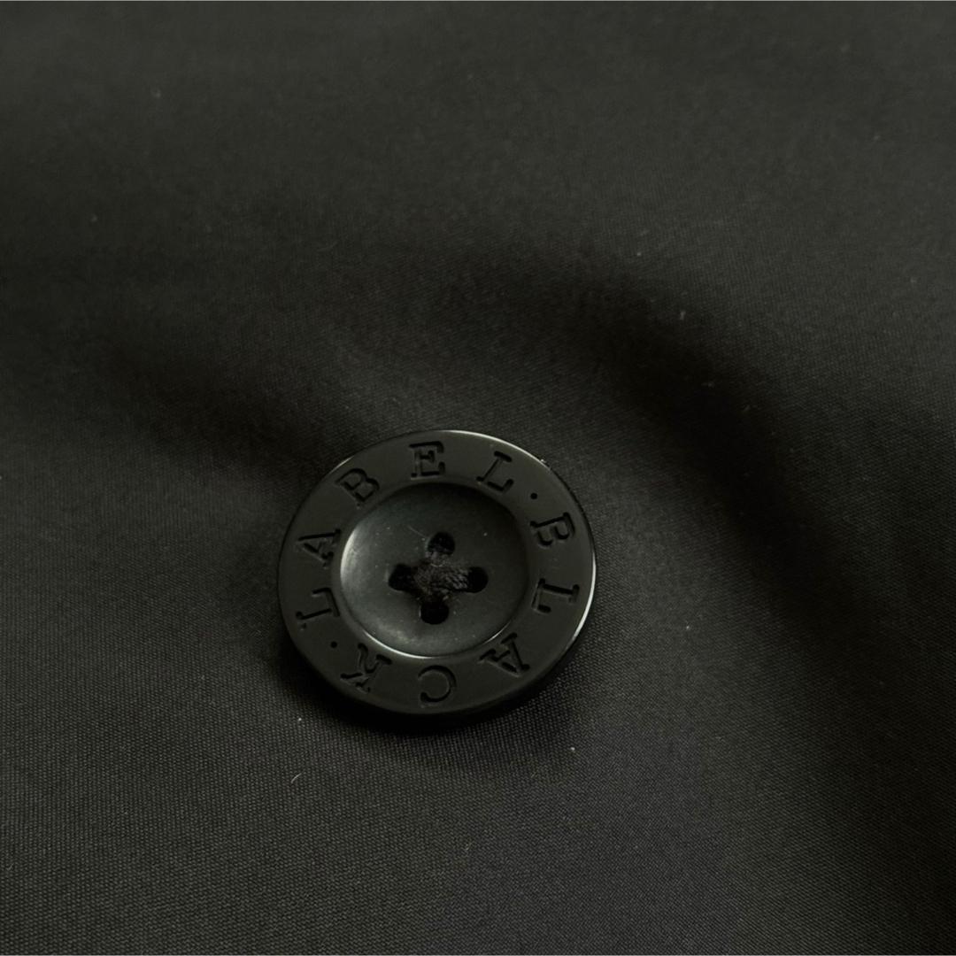 【訳あり】バーバリーブラックレーベル トレンチコート ノバチェック 黒 Mサイズ