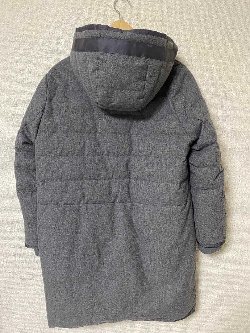 ドゥクラッセ 人気商品　グログラン使い フード付ダウンコート XL 大きいサイズ