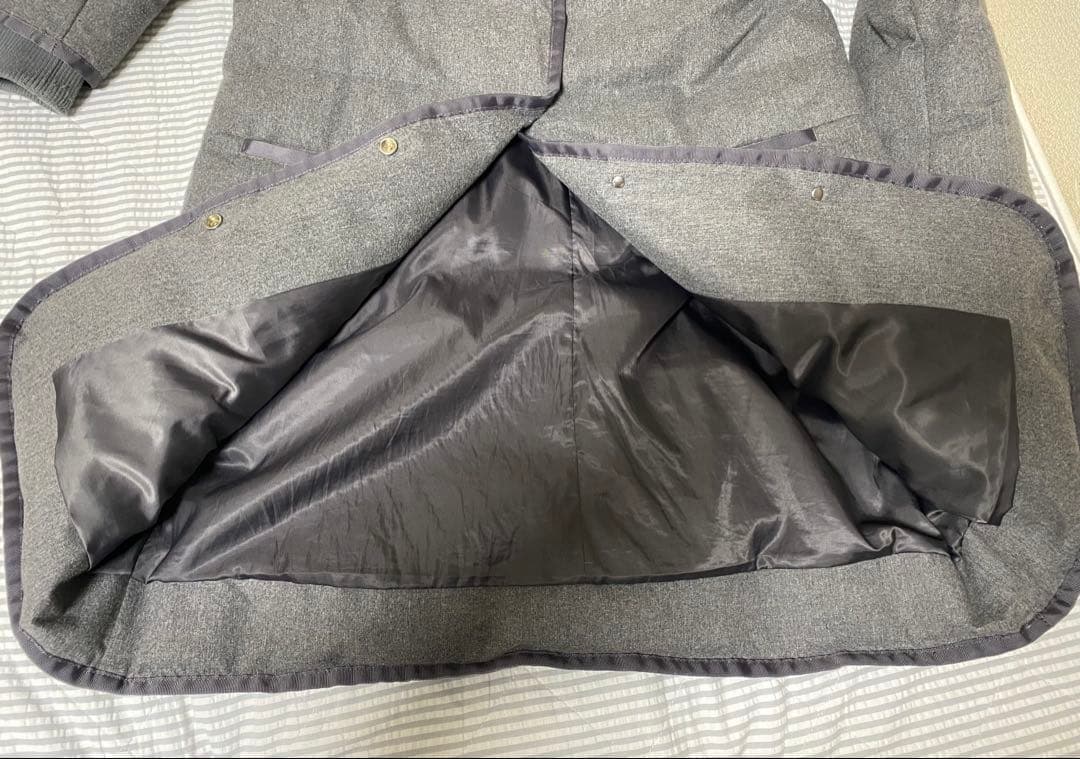 ドゥクラッセ 人気商品　グログラン使い フード付ダウンコート XL 大きいサイズ