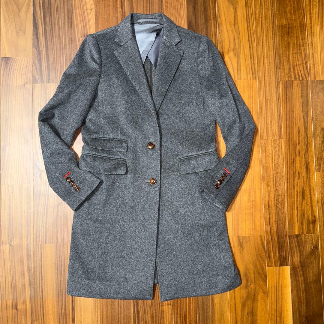 ダブルスタンダード　カシミアコート　グレー