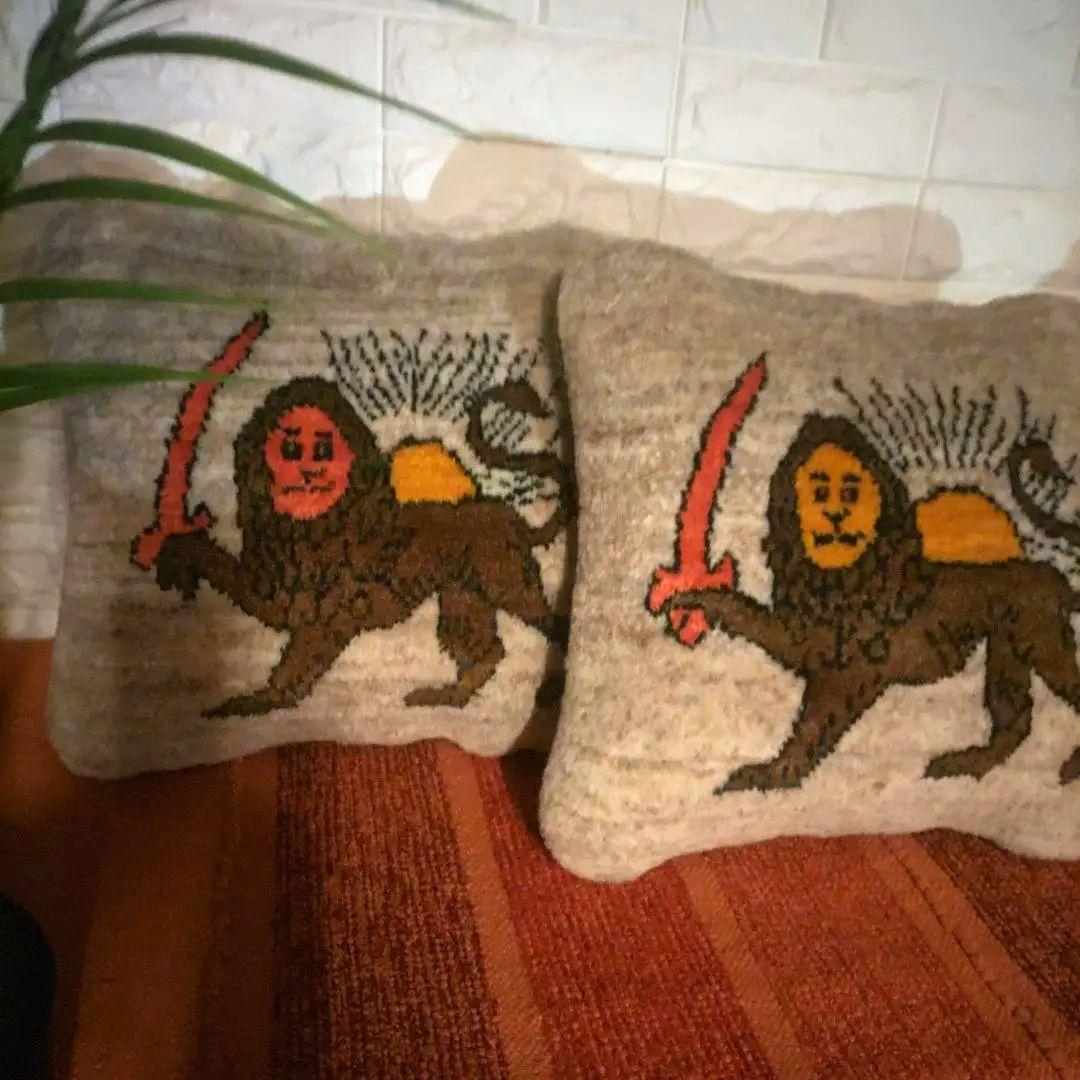 イラン シラーズ ギャッベ クッション 2こセット 高品質