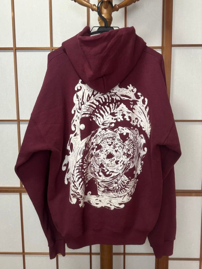 w*a様 BRONZE AGE バーガンディ パーカー L