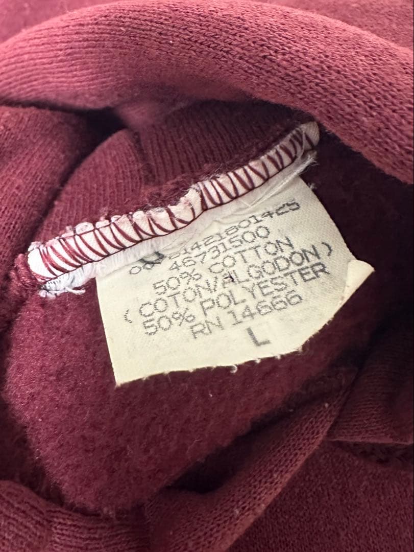 w*a様 BRONZE AGE バーガンディ パーカー L