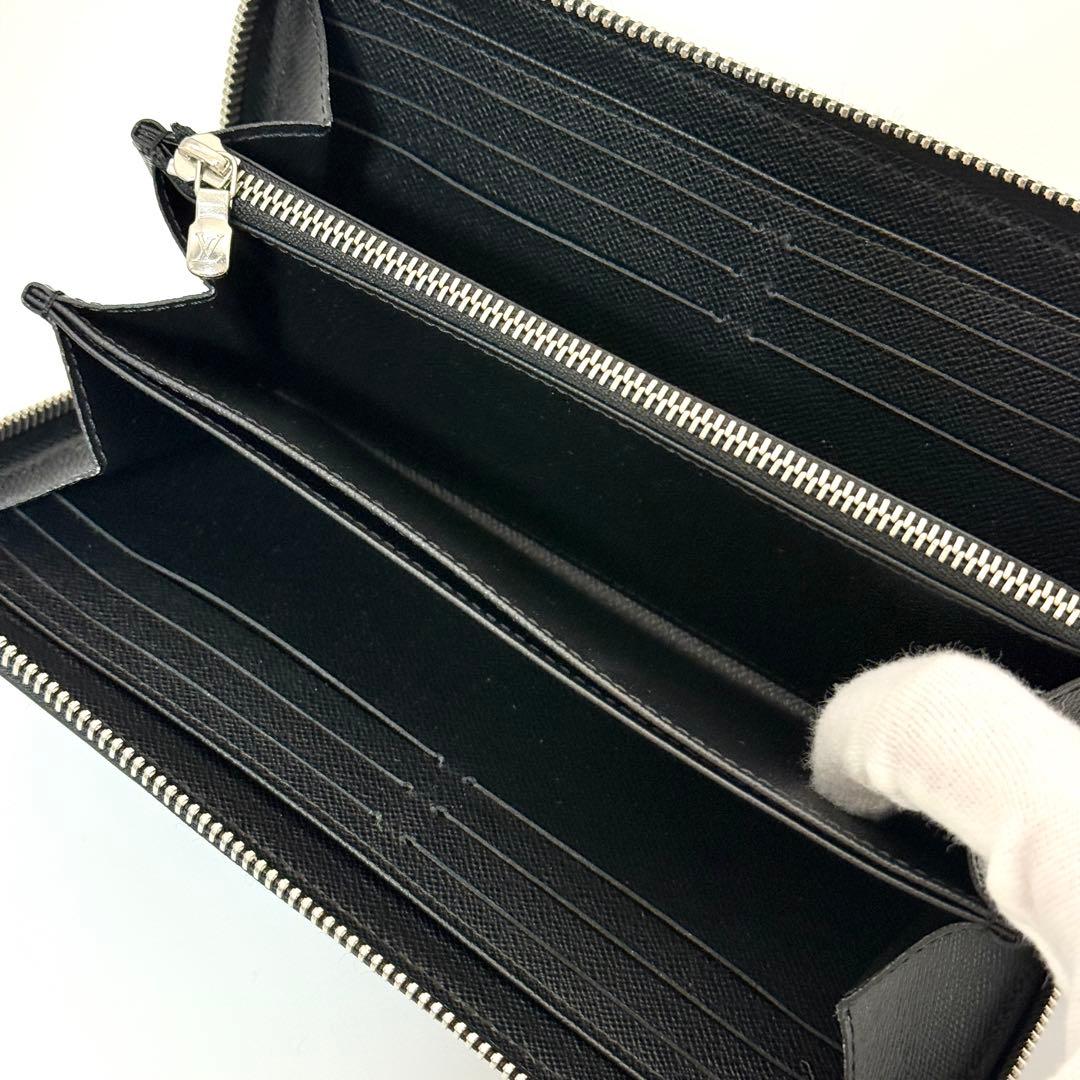 美品 ルイヴィトン エピ ジッピーウォレット 長財布 ラウンドジップ ブラック