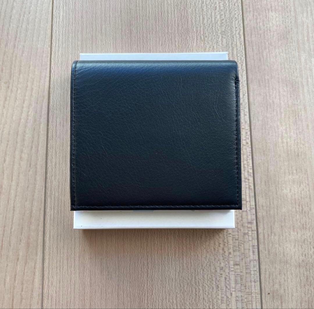 【新品】皇居 限定 二つ折り財布　ブラック　黒　東御苑 本革 皇居財布　小銭入れ