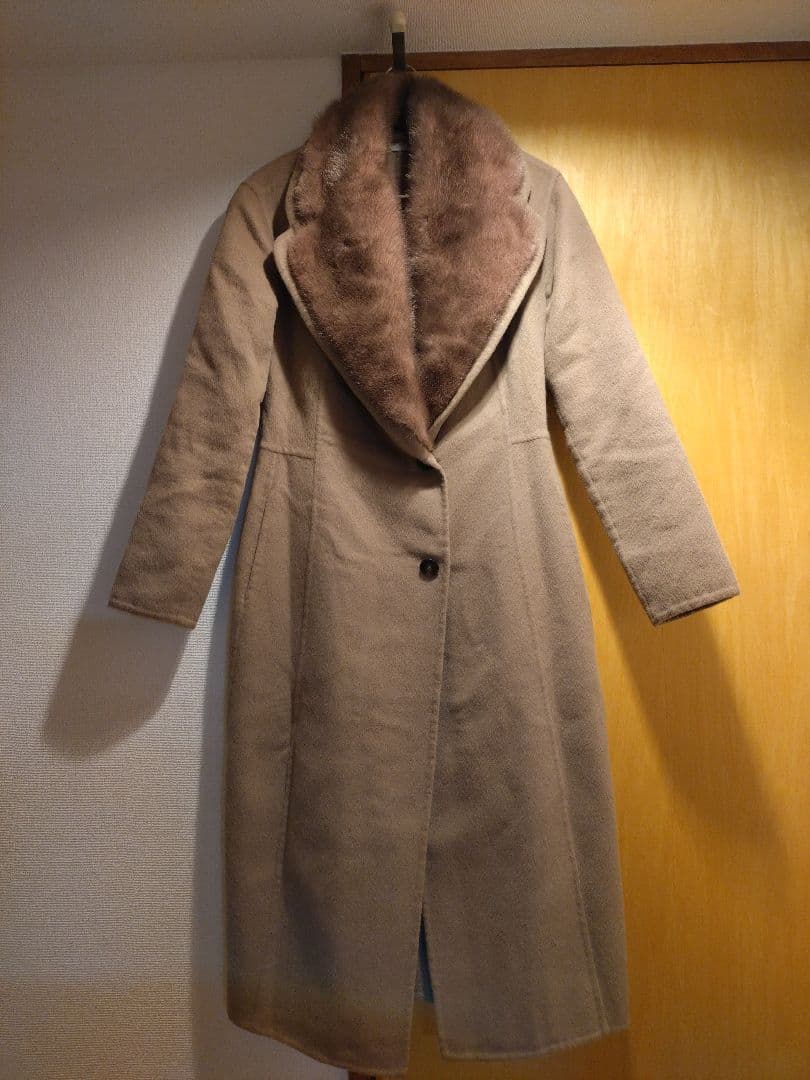 ERMANNO SCERVINO ピンクベージュ　ロングコート 38