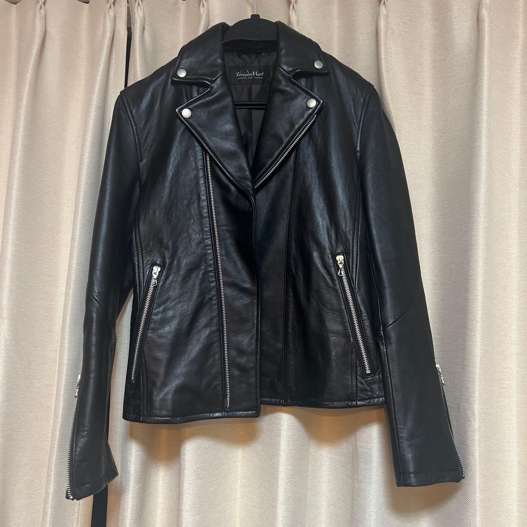 Tornado Mart ブラックレザージャケット　ライダースジャケット