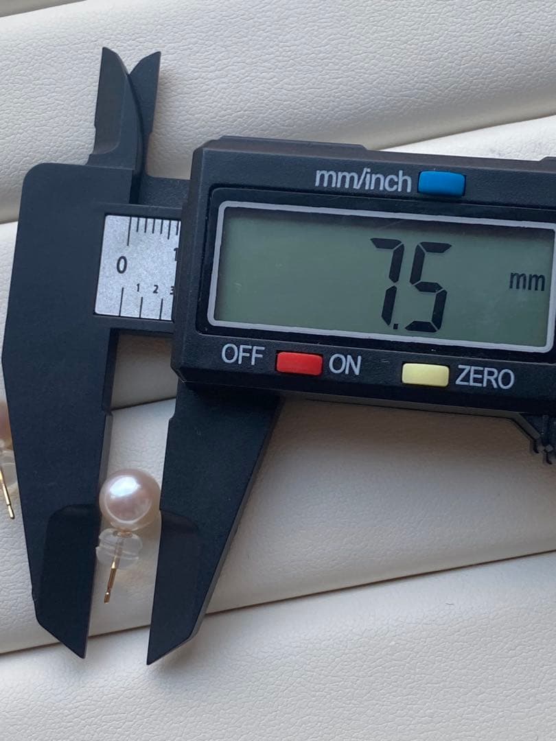 1940 美品❣️花珠から天女級のテリ❣️K18❣️あこや真珠7.5-8mm ピアス