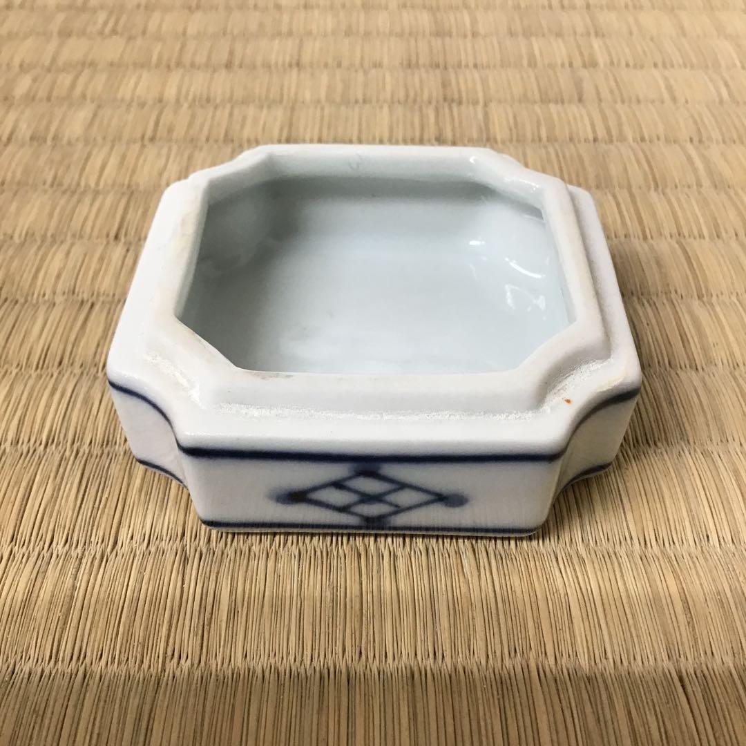 茶道具　香合　染付周茂叔香合　景雲作　共箱　S111KG