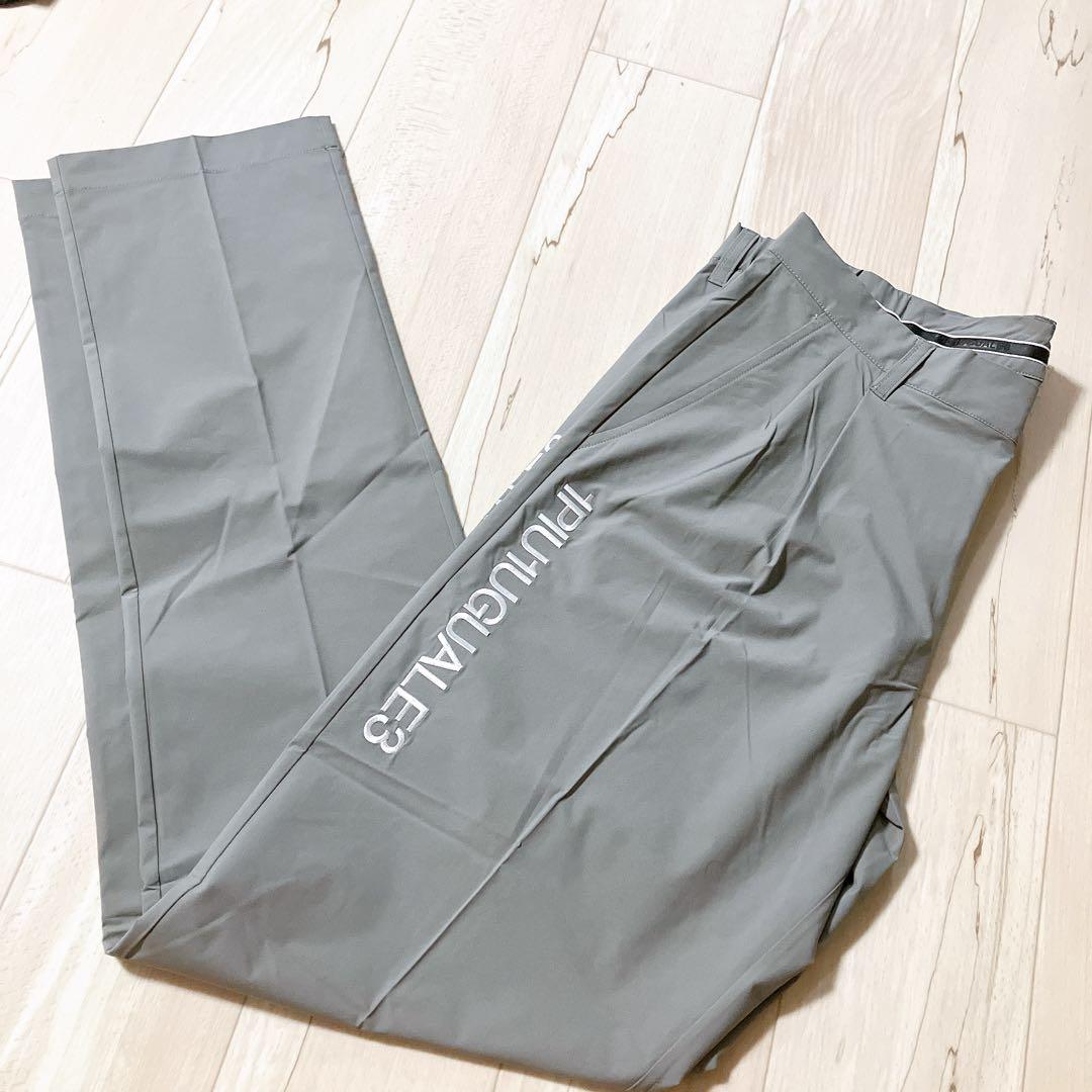 美品　1PIU1UGUALE3 GOLF タックパンツXL グレー