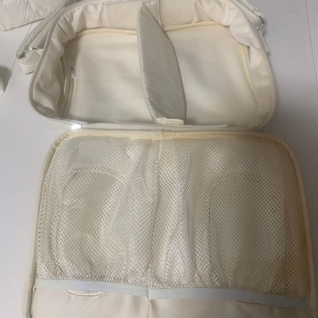 Calin カラン　マザーズバッグ　アイボリー　マグネット式