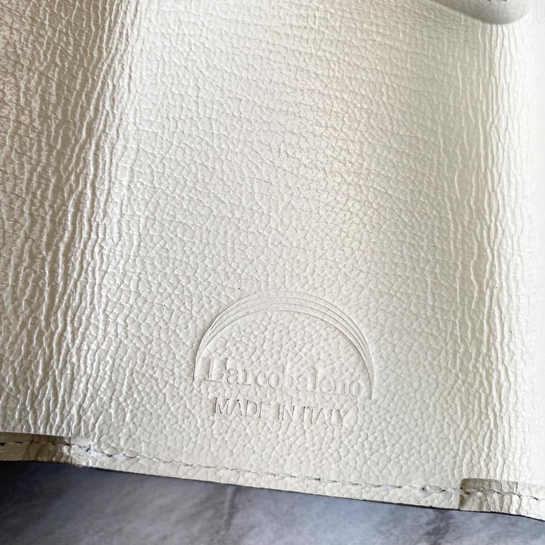 三つ折り財布 ラルコバレーノ 本革 レザー ネイビー ウォレット 新品 2419