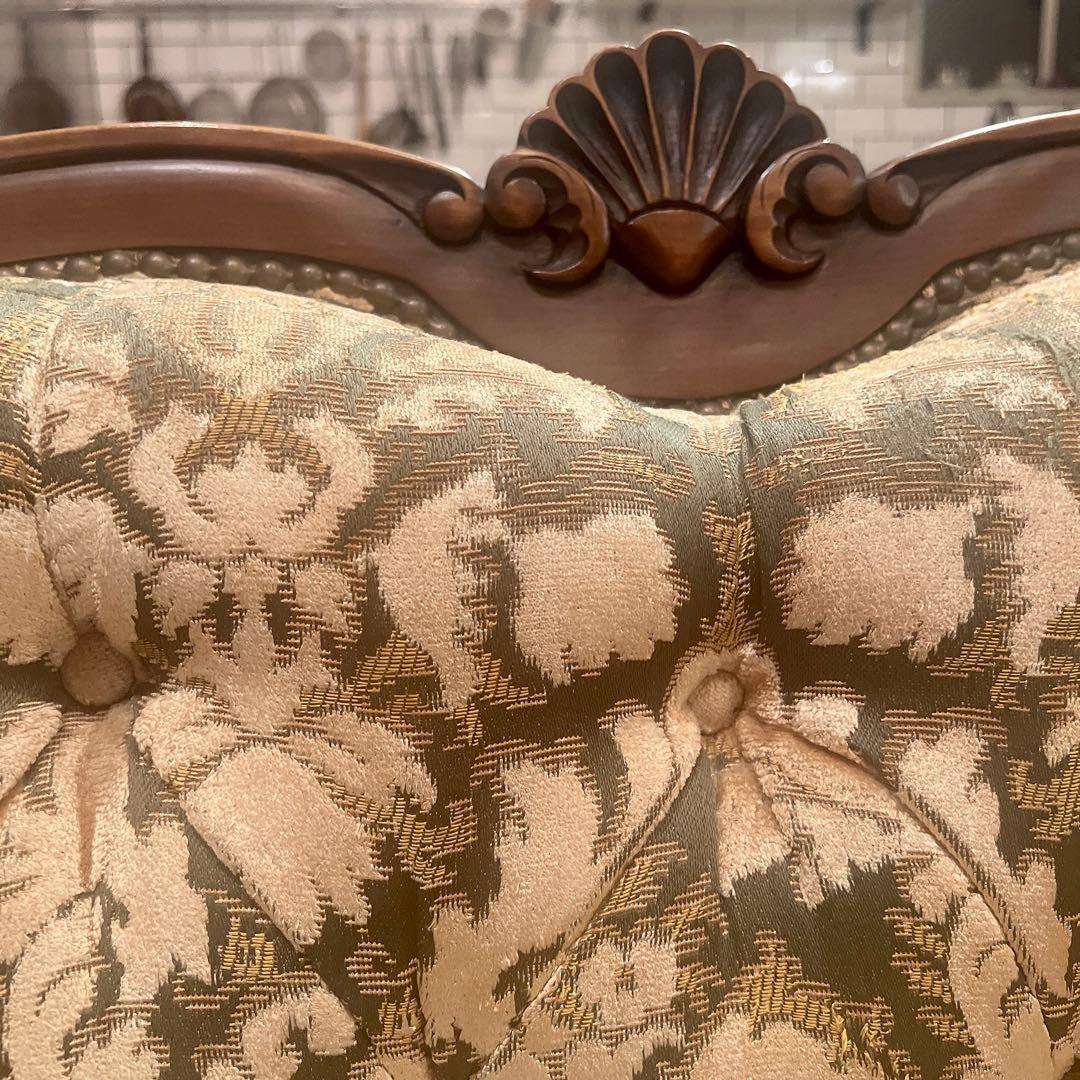 1960'sアメリカ製ヴィンテージソファー クラシック ジャガード アンティーク