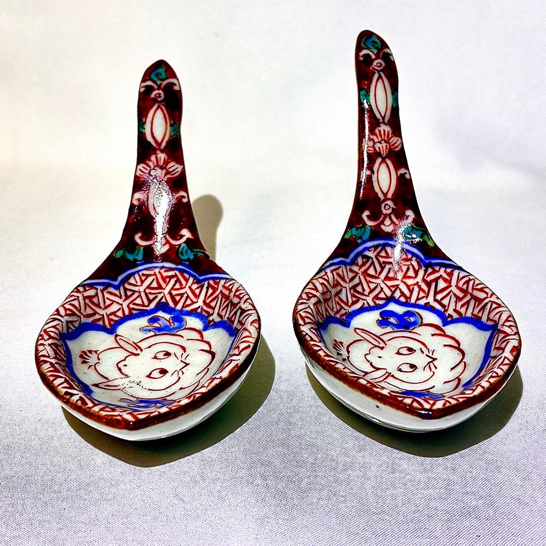 新品未使用　松浦コータロー　うさぎ ウサギ レンゲ　2点セット