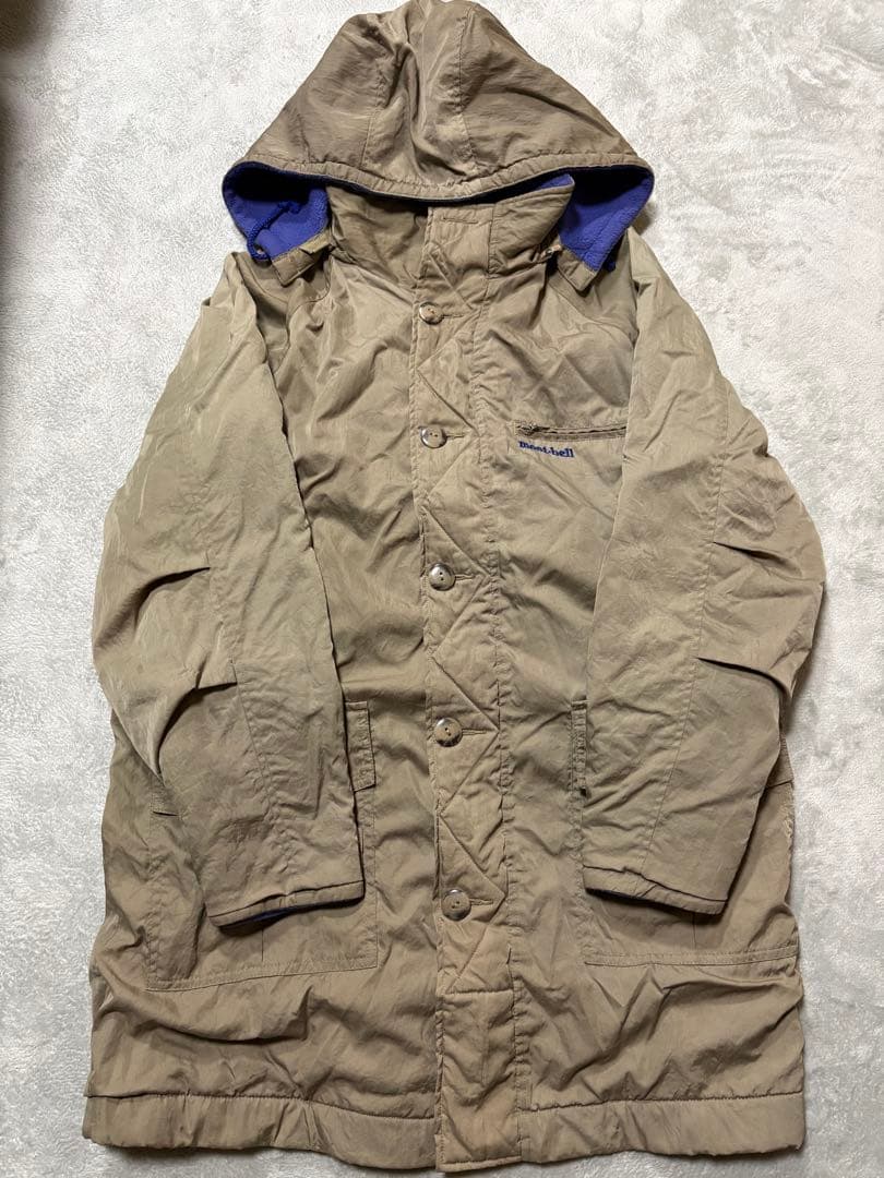 90s mont-bell モンベル 裏フリース POLARTEC フード脱着