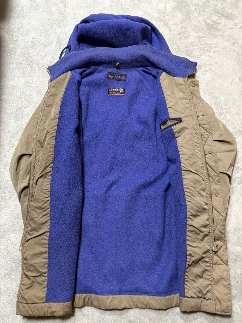 90s mont-bell モンベル 裏フリース POLARTEC フード脱着
