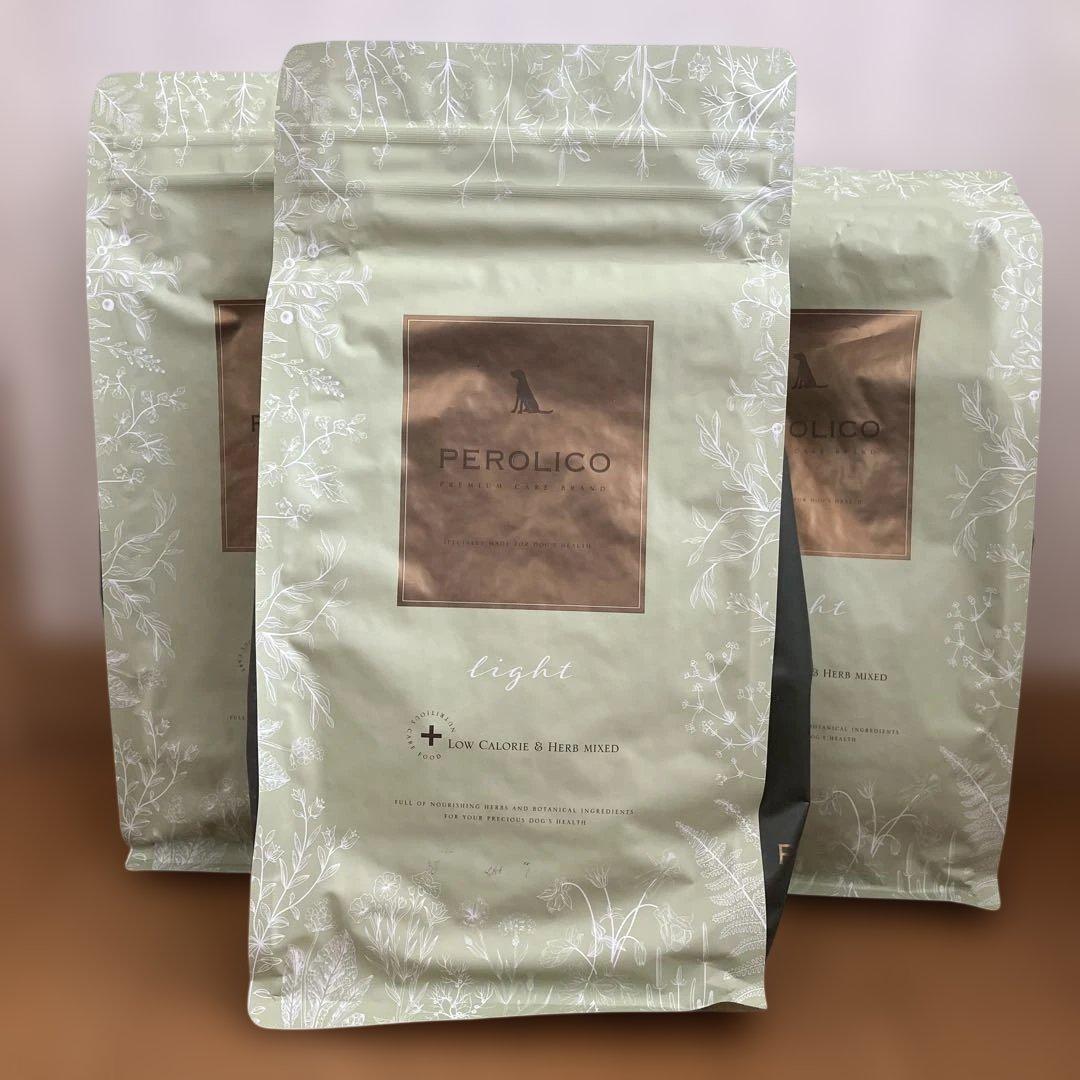 ペロリコドッグフード 低カロリー　1.8Kg 3袋