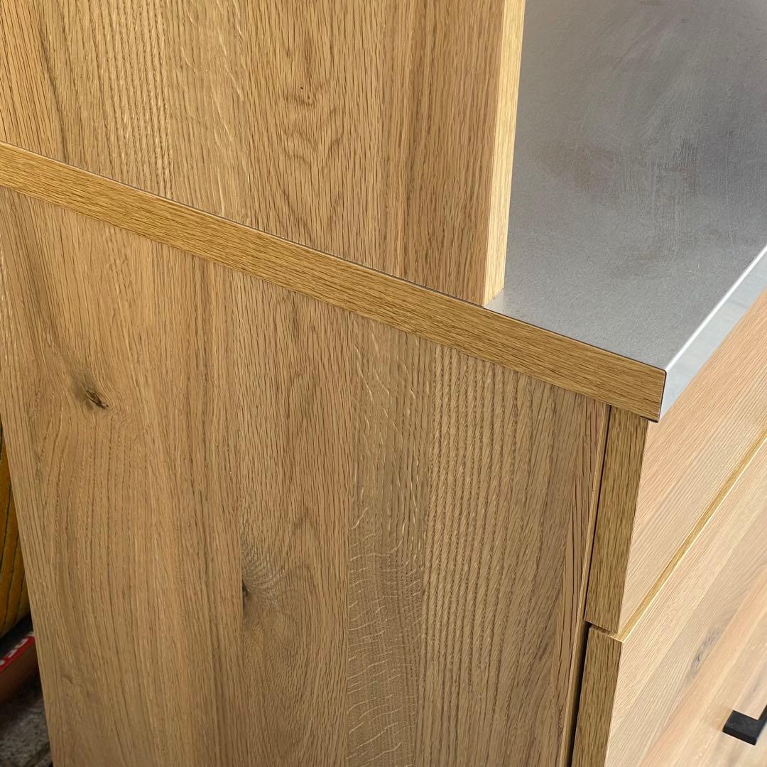 食器棚 オープンボード 幅110cm カップボード キッチンボード 電子レンジ