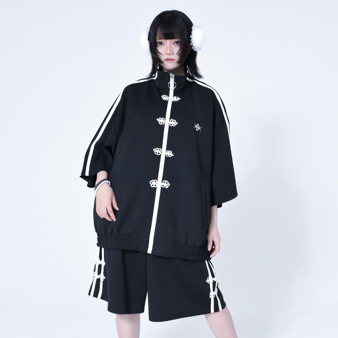 REFLEM レフレム チャイナ 半袖 ハーフスリーブ ジャージ ブルゾン