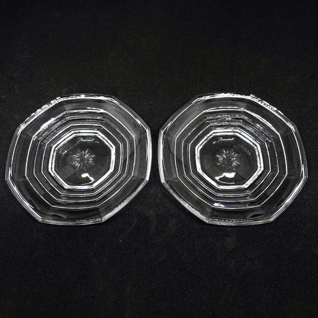 箱付 Baccarat バカラ Harcourt アルクール 豆皿 2枚セット