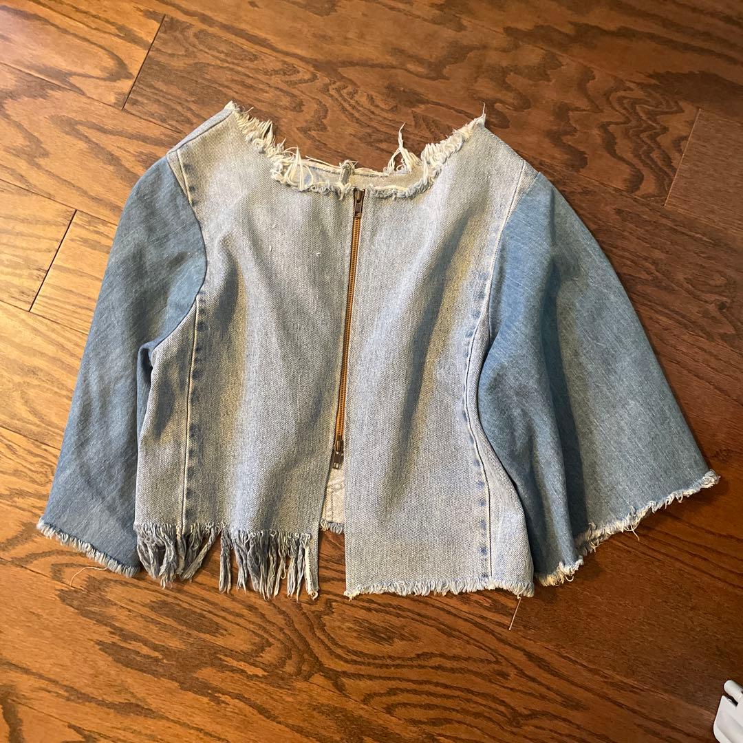 ナナナナサーカ　デニム　セットアップ　リメイク　古着