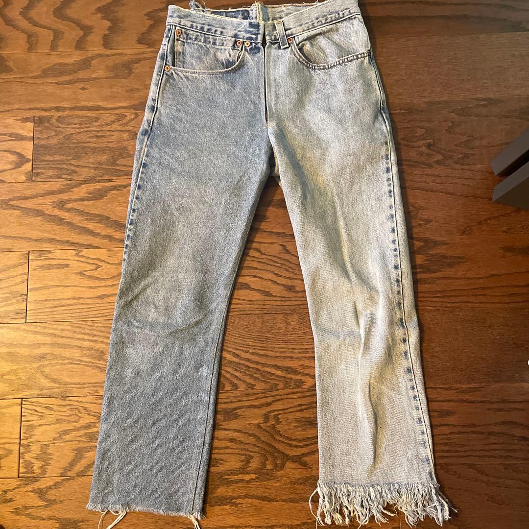 ナナナナサーカ　デニム　セットアップ　リメイク　古着