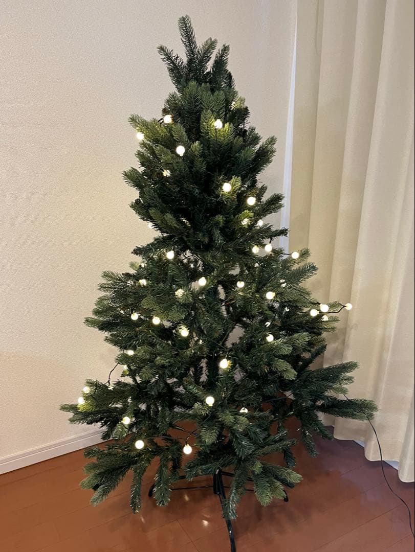 LEDライト付きクリスマスツリー150cm